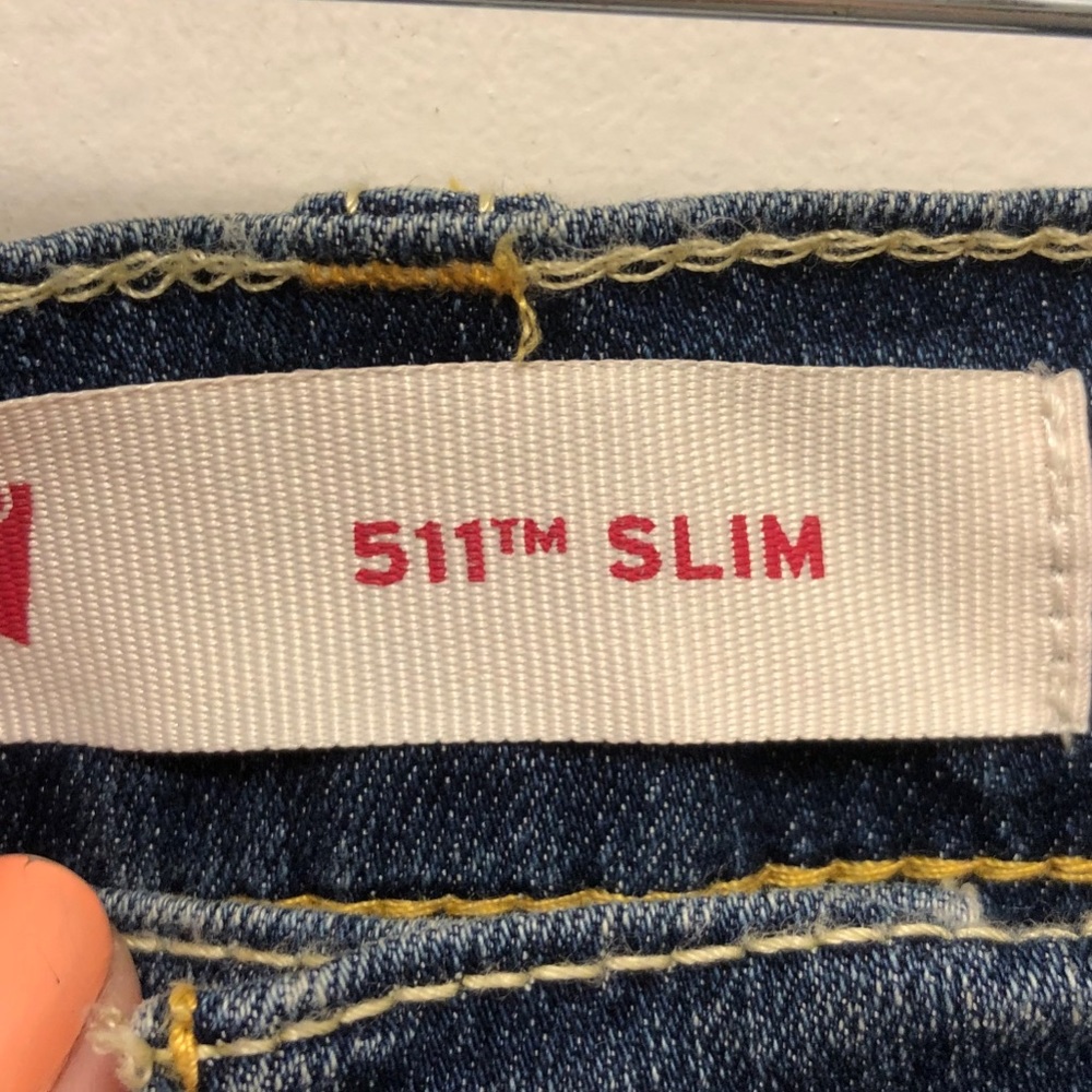 Levi’s 511 Slim Cut-Off Raw Edge Jean Shorts-New With Tags - Picture 5 of 11